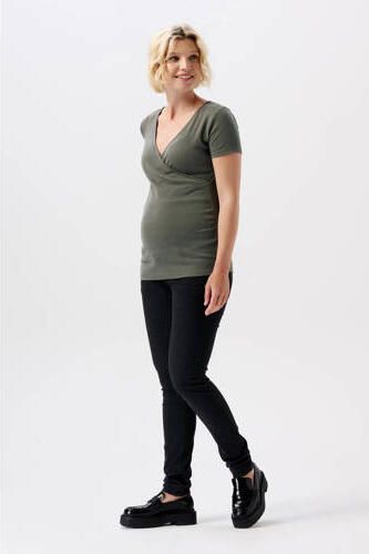 Noppies zwangerschaps skinny jeans black denim Zwart Dames Stretchdenim 29 - Foto 3