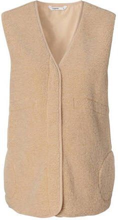 Noppies zwangerschapsgilet Indi beige Dames Teddy V-hals Effen XS - Foto 3
