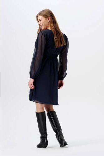 Noppies maternity zwangerschapsjurk Jaya van polyester donkerblauw - Foto 2