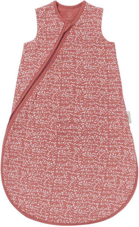 Noppies Baby Comfort Fancy Dot baby zomerslaapzak Brick Dust Babyslaapzak Roze 110 cm