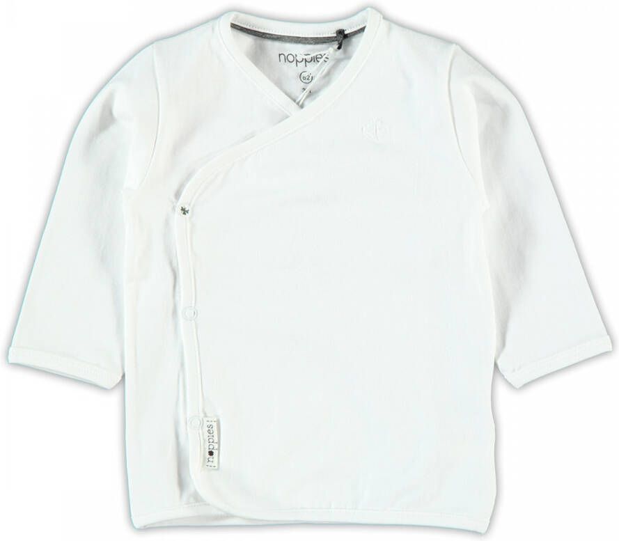 Noppies baby longsleeve Wit Katoen V-hals Effen 56 - Foto 3