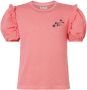 Noppies T-shirt Payson met tekst en ruches roze Meisjes Stretchkatoen Ronde hals 116 - Thumbnail 2