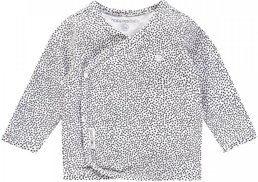 Noppies newborn baby longsleeve Wit Katoen (biologisch) V-hals 62
