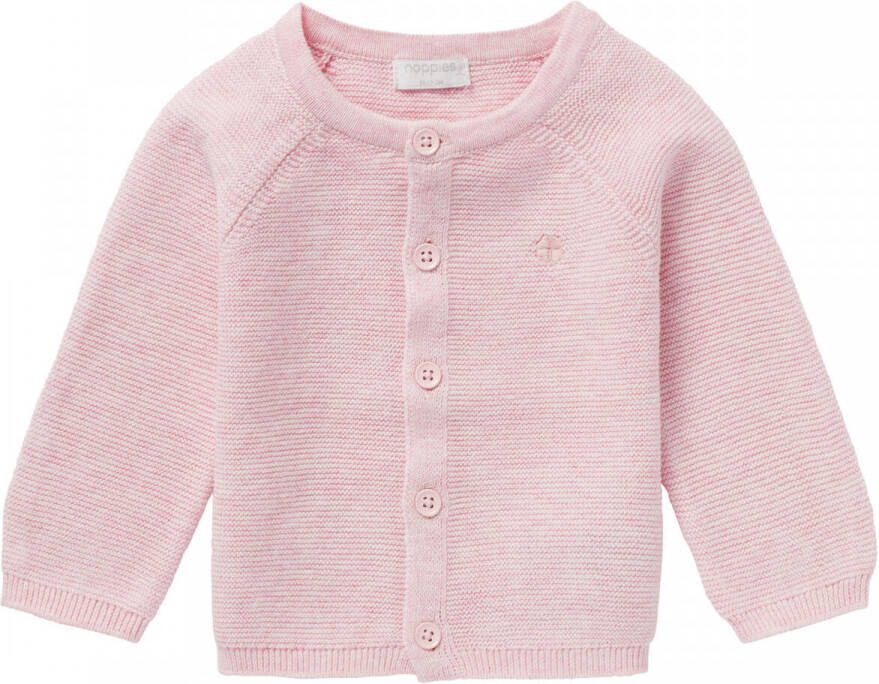 Noppies baby vest Naga van biologisch katoen lichtroze Katoen (biologisch) Ronde hals 62