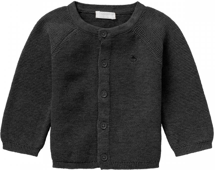 Noppies baby vest Naga van biologisch katoen antraciet Grijs Effen 50