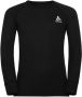 Odlo unisex thermoshirt zwart Thermo ondergoed Jongens Meisjes Gerecycled polyester (duurzaam) Ronde hals 164 - Thumbnail 1