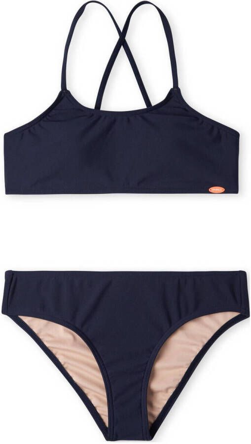 O'Neill crop bikini Essentials donkerblauw roze Meisjes Gerecycled polyester (duurzaam) 164 - Foto 2
