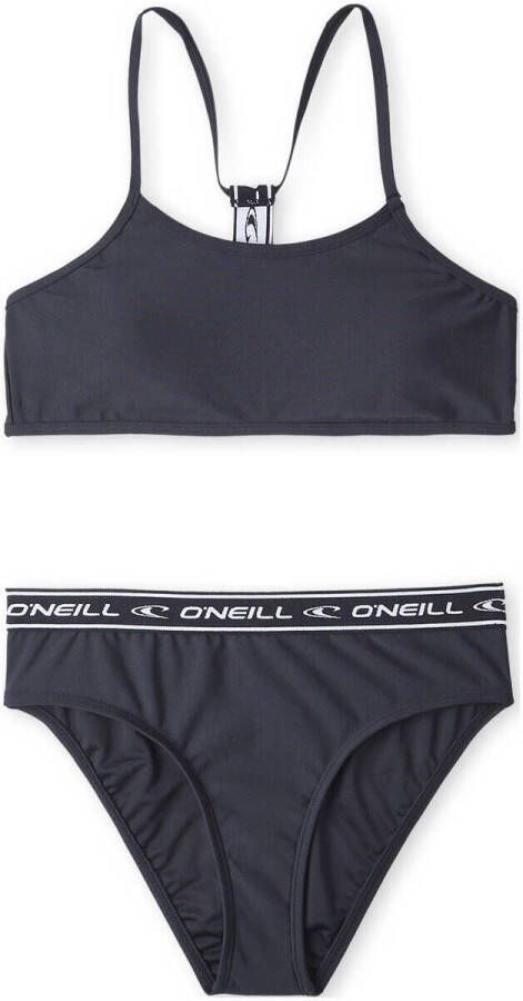 O'Neill crop bikini Sportclub Active zwart Meisjes Polyester 128