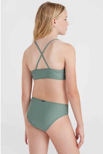 O'Neill crop bikini Essentials groen Meisjes Polyester Effen 152 - Foto 3