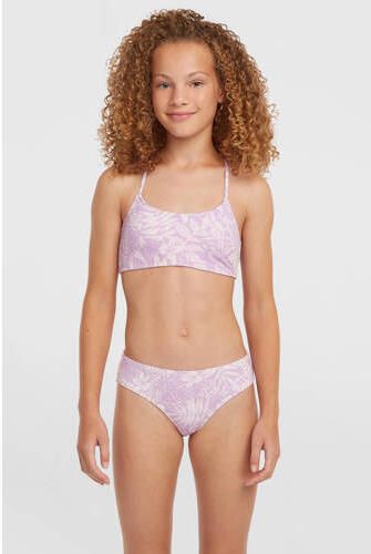 O'Neill crop bikini Essentials lila Paars Meisjes Polyamide All over print
