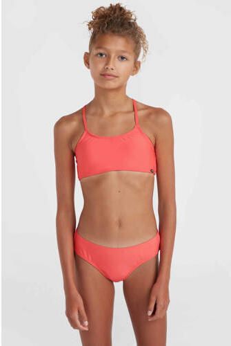 O'Neill crop bikini Essentials roze Meisjes Polyester Effen 152