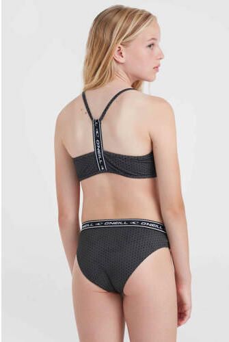 O'Neill crop bikini Sportclub Active zwart Meisjes Polyester Effen 128 - Foto 3