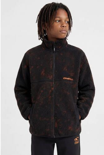 O'Neill fleece boxy teddy outdoor vest zwart Effen