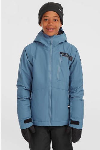 O'Neill ski-jas FWC'Cruz blauw Skijack Jongens Polyester Capuchon Effen