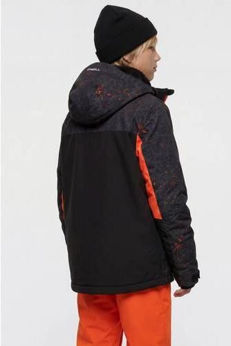 O'Neill ski-jas met print zwart oranje Skijack Polyester Capuchon - Foto 3