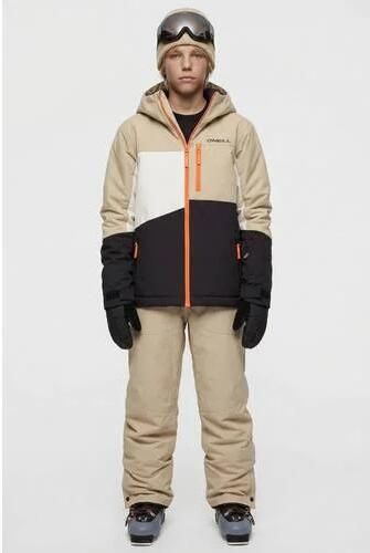O'Neill ski-jas zand zwart Skijack Beige Polyester Capuchon
