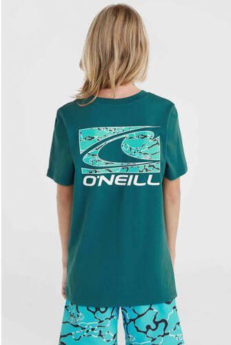 O'Neill T-shirt met backprint groen Jongens Katoen Ronde hals Backprint 104 - Foto 3