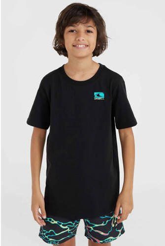 O'Neill T-shirt met backprint zwart Jongens Katoen Ronde hals Backprint 128 - Foto 3