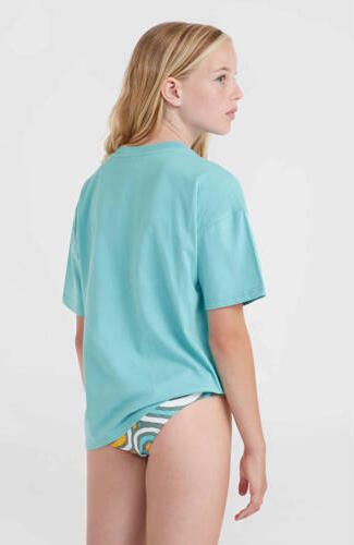 O'Neill T-shirt met printopdruk blauw Meisjes Katoen Ronde hals Printopdruk 116