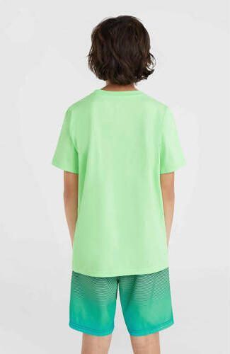 O'Neill T-shirt met printopdruk neon groen Jongens Katoen Ronde hals Printopdruk 128 - Foto 2
