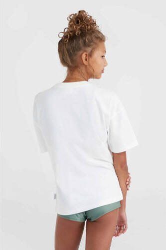 O'Neill T-shirt met printopdruk wit Meisjes Katoen Ronde hals Printopdruk 116 - Foto 3