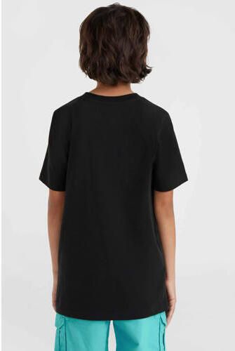 O'Neill T-shirt met printopdruk zwart Jongens Katoen Ronde hals Printopdruk 140