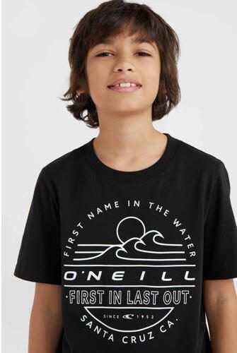 O'Neill T-shirt met printopdruk zwart Jongens Katoen Ronde hals Printopdruk 116 - Foto 2
