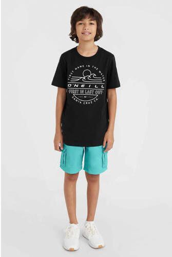 O'Neill T-shirt met printopdruk zwart Jongens Katoen Ronde hals Printopdruk 116 - Foto 3