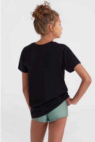 O'Neill T-shirt met printopdruk zwart Meisjes Katoen Ronde hals Printopdruk 116