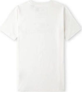 O'Neill T-shirt Wave met logo wit zwart Jongens Katoen Ronde hals Logo 128