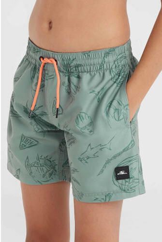 O'Neill zwemshort Cali grijsgroen Jongens Polyester All over print 104
