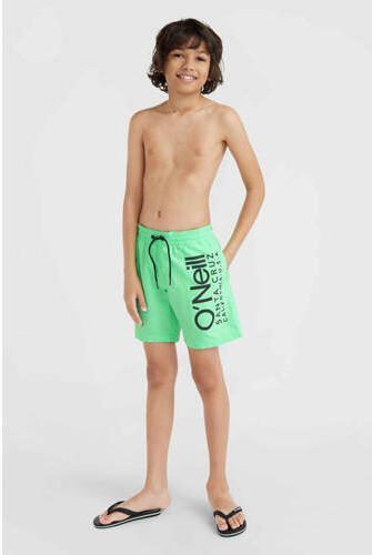 O'Neill zwemshort Cali neon groen Jongens Polyester Logo 128 - Foto 3