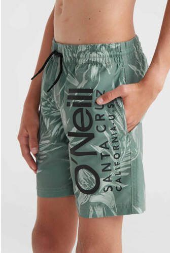 O'Neill zwemshort met logo donkergroen Jongens Polyester Logo 152 - Foto 3