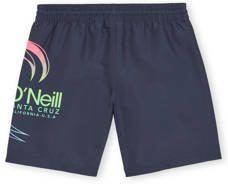 O'Neill zwemshort met printopdruk donkerblauw Jongens Polyester Effen 104
