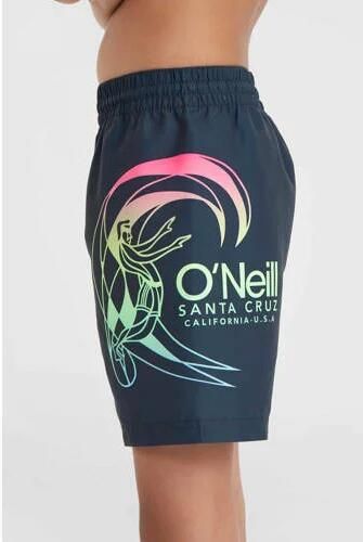 O'Neill zwemshort met printopdruk donkerblauw Jongens Polyester Effen 104 - Foto 3