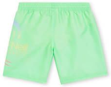 O'Neill zwemshort met printopdruk neon groen Jongens Polyester Effen 176