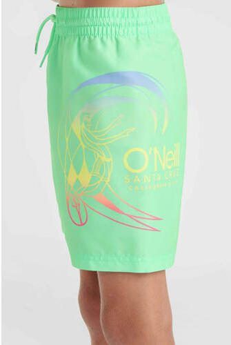 O'Neill zwemshort met printopdruk neon groen Jongens Polyester Effen 176 - Foto 3