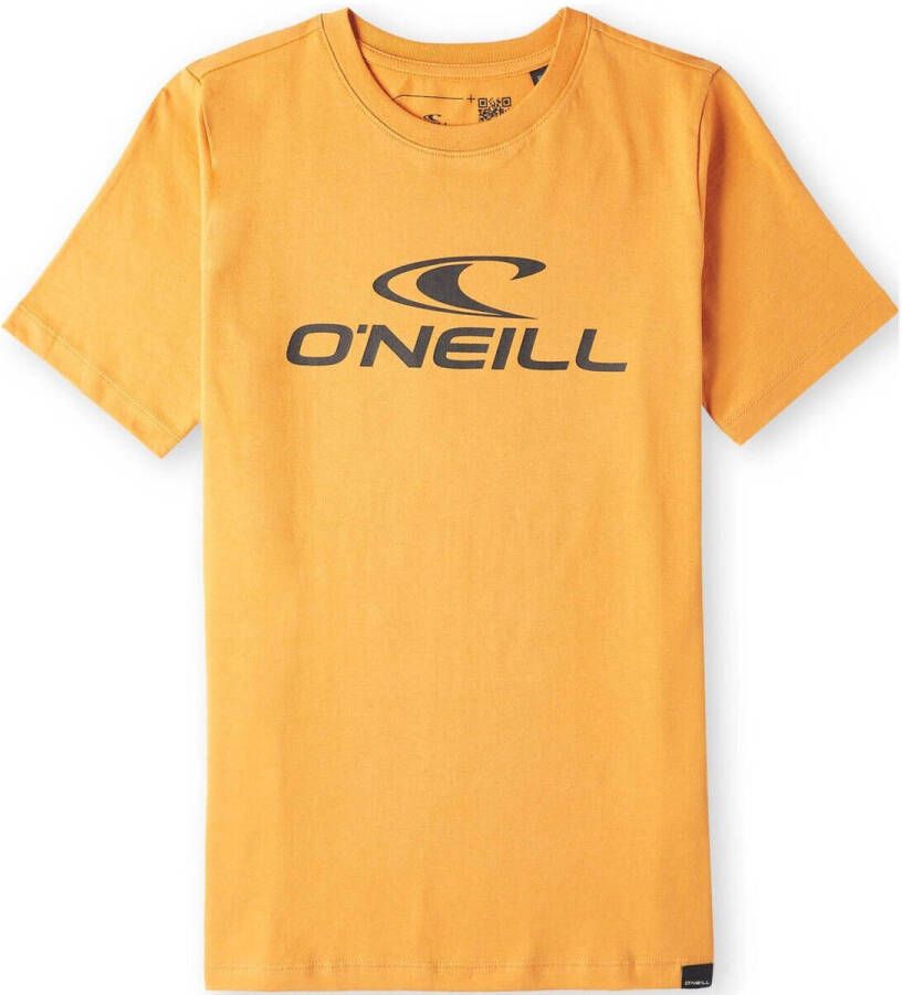 O'Neill T-shirt Wave met logo oranje Jongens Katoen Ronde hals Logo 128