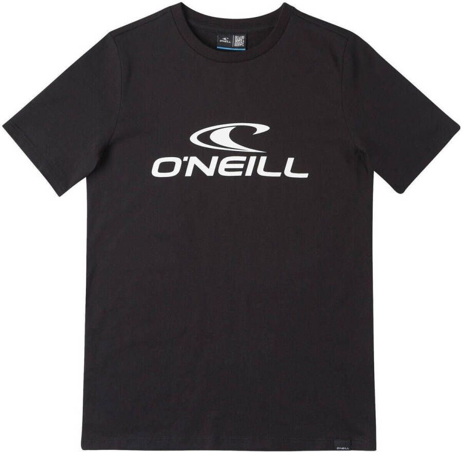 O'Neill T-shirt Wave met logo zwart wit Jongens Katoen Ronde hals Logo 104