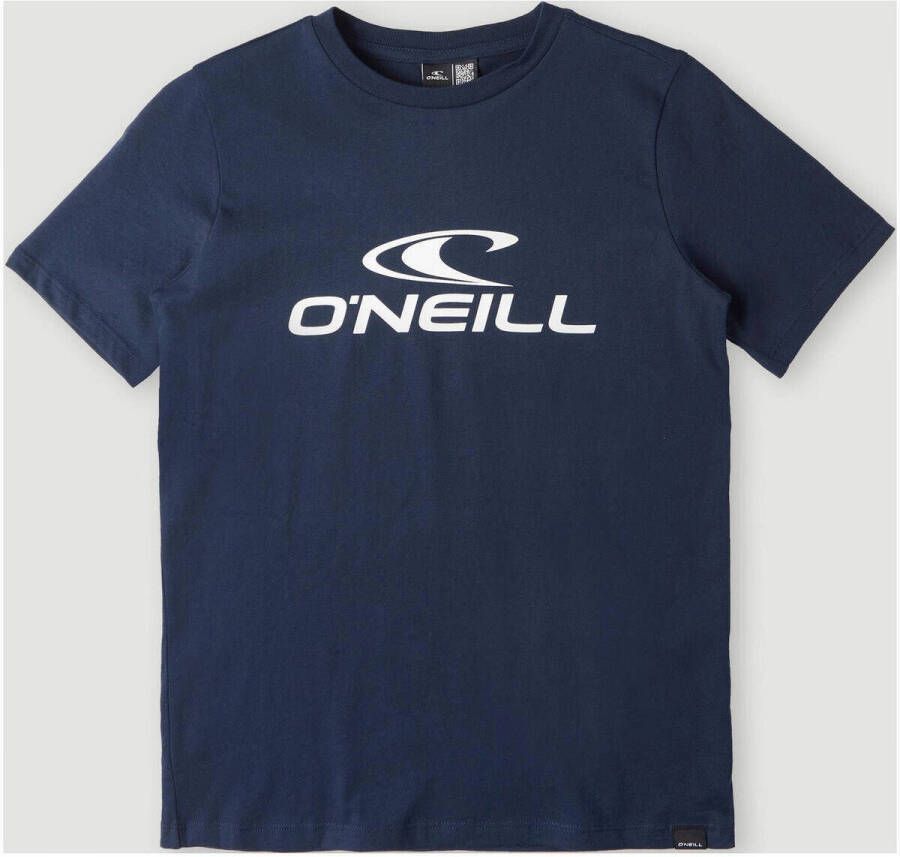 O'Neill T-shirt met logo donkerblauw Jongens Katoen Ronde hals Logo 104