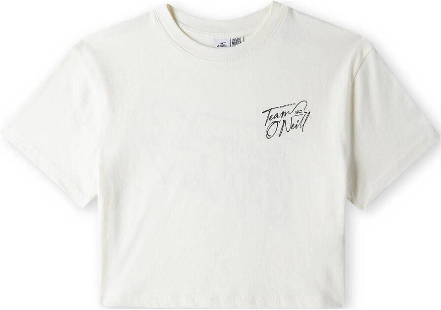 O'Neill T-shirt met backprint wit Meisjes Katoen Ronde hals Backprint 116
