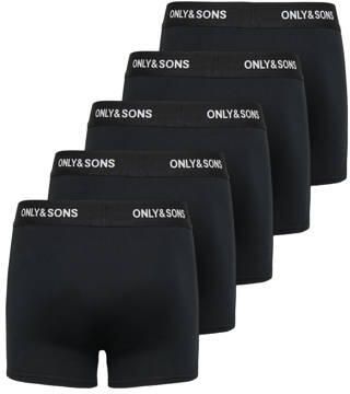 ONLY & SONS JUNIOR boxershort zwart (set van 5) Jongens Stretchkatoen - Foto 3