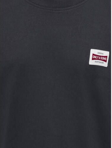 ONLY & SONS JUNIOR T-shirt donkerblauw Jongens Katoen Ronde hals Effen - Foto 3