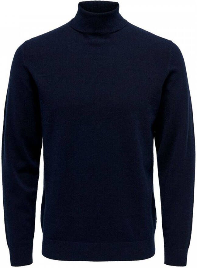 Only & Sons Blauwe Turtleneck Gebreide Kleding voor Mannen Blue Heren - Foto 2