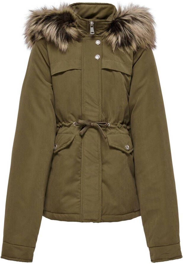 ONLY KIDS GIRL winterjas KOGSTARLINE groen