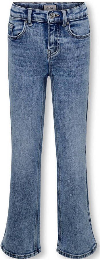 Only KIDS GIRL wide leg jeans KOGJUICY light blue denim Blauw Meisjes Stretchkatoen 128 - Foto 3