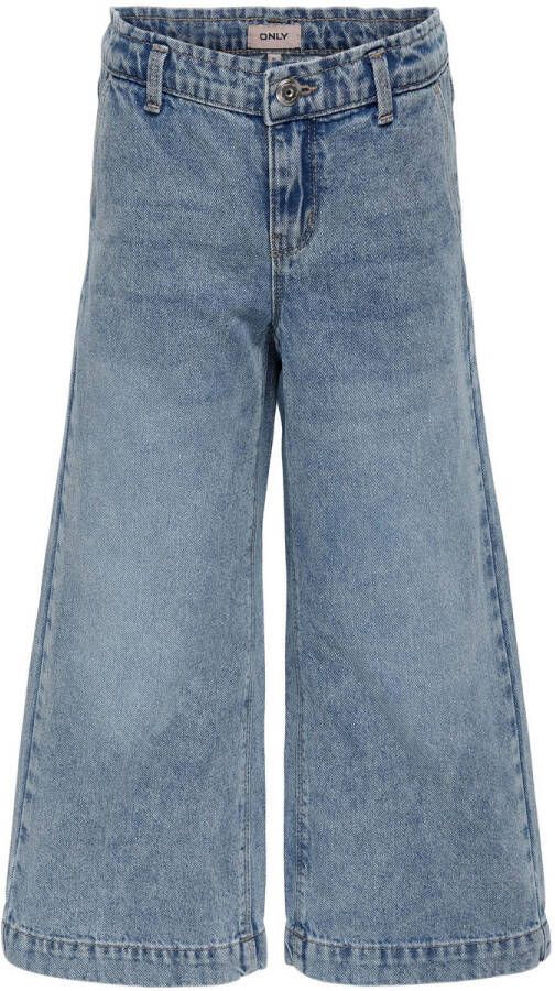 Only KIDS GIRL wide leg jeans KOGCOMET light blue denim Blauw Meisjes Sweat 116 - Foto 4