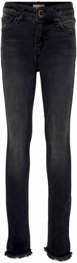 Only KIDS skinny jeans KONBLUSH black denim Zwart Meisjes Stretchdenim 140 - Foto 4