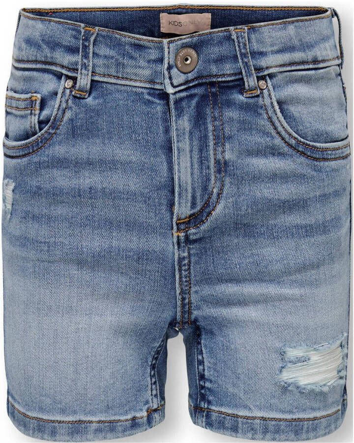 Only KIDS GIRL short KOGBLUSH special bright blue denim Korte broek Blauw Meisjes Stretchdenim 164