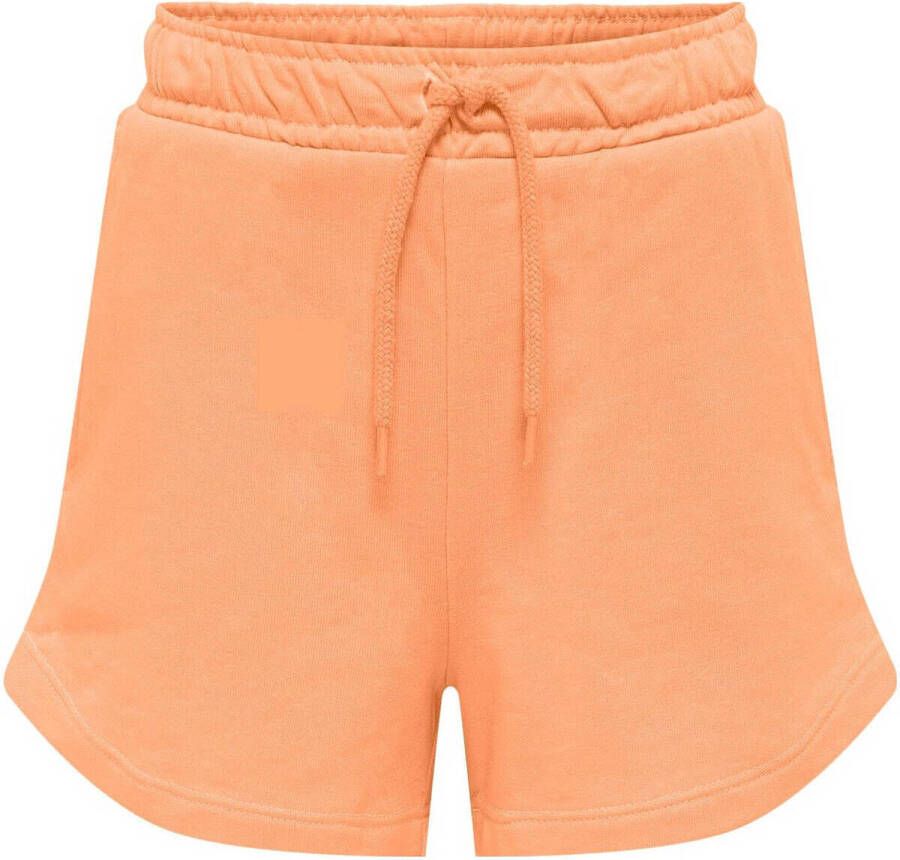 Only KIDS GIRL sweatshort KOGMINDY oranje Effen 140